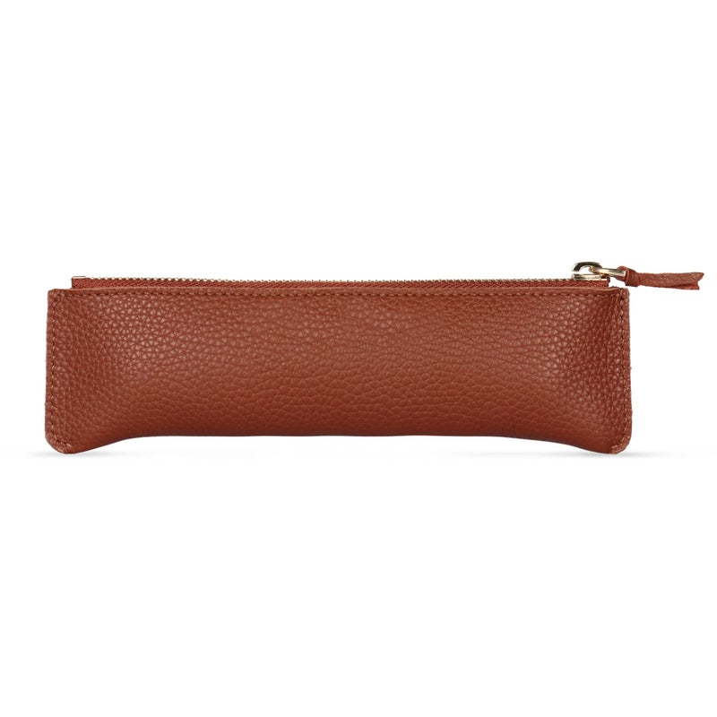Londo Genuine Leather Pen Case with Zipper Closure, Pencil Pouch Stationery Bag - Image 5